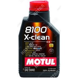 MOTUL 5w40 8100 x-clean gen2 моторное масло синтетика c3, sn 1л