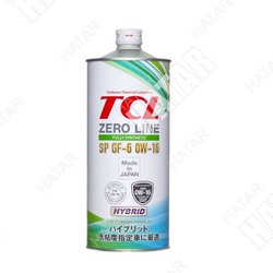 TCL 0w16 масло моторное zero line fully synth, fuel economy, sp/gf-6 1л