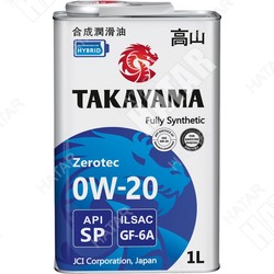 TAKAYAMA 0w20 paotec масло моторное gf-6a/sp синтетика 1л