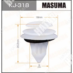 MASUMA Клипса автомобильная