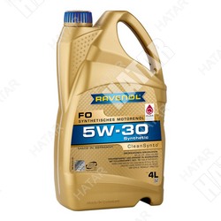 RAVENOL 5w30 fo масло моторное синтетика sl/cf gf-4 a5/b5 4л