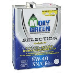 MOLY GREEN 5w-40 selection cинтетическое моторное масло sn/cf 1л