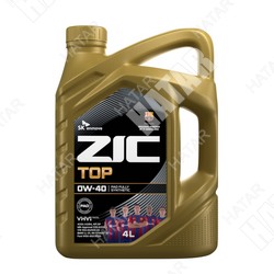 ZIC Top 0w40 моторное масло синтетика sp/sn/cf a3/b3, a3/b4 4л