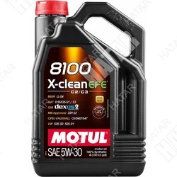 MOTUL 5w30 8100 x-clean efe моторное масло синтетика acea c2/c3 sn 4л