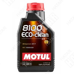 MOTUL 0w20 8100 eco-clean моторное масло синтетика api sp acea c5/c6 1л