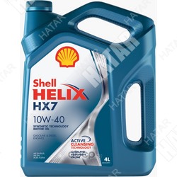 SHELL 10w40 helix hx7 масло моторное, полусинтетика,sp/sn/cf, a3/b4 4л
