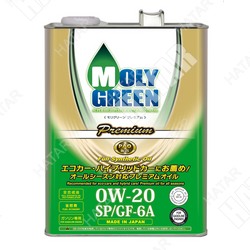 MOLY GREEN 0w-20 premium cинтетическое моторное масло sp/gf-6a 4л