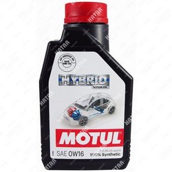 MOTUL 0w16 hybrid моторное масло синтетика sn 1л