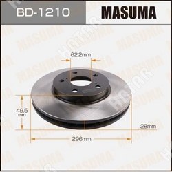 MASUMA Диск тормозной masuma front camry, ipsum, nadia/ acv3#, acm2# уп.2