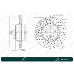 G-BRAKE Диск тормозной перфорированный вентилируемый g-brake