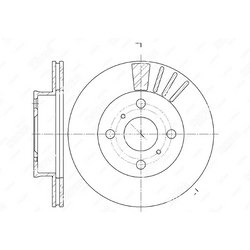 G-BRAKE Диск тормозной вентилируемый g-brake