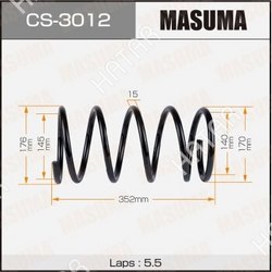 MASUMA Пружина подвески masuma front