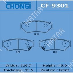 CHONGI Колодки дисковые chongi front 1/20