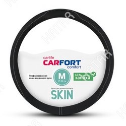 CARFORT Оплетка carfort skin, кожа, черная м 1/25