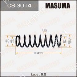 MASUMA Пружина подвески masuma rear
