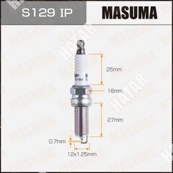 MASUMA Свеча зажигания masuma iridium+platinum ilkr9q7g