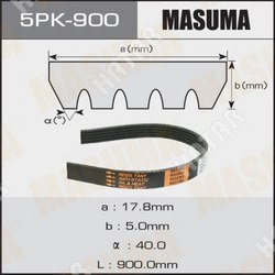 MASUMA Ремень ручейковый masuma 5pk- 900