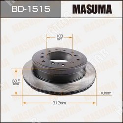 MASUMA Диск тормозной masuma rear land cruiser prado/ gdj150l
