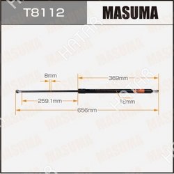 MASUMA Упор газовый багажника masuma, l=656mm 1/40