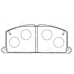 CTR Колодки ctr ckt-107