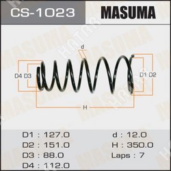 MASUMA Пружина подвески masuma rear corolla/ ae101, ae114