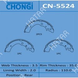 CHONGI Колодки барабанные chongi r-4516 1/16
