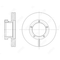 G-BRAKE Диск тормозной вентилируемый g-brake