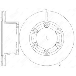 G-BRAKE Диск тормозной вентилируемый g-brake