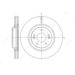 G-BRAKE Диск тормозной вентилируемый g-brake