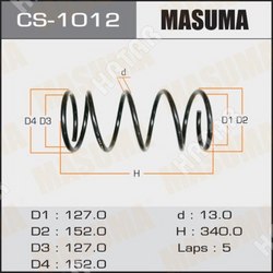 MASUMA Пружина подвески masuma front corolla/ ae101, ae104, ce102, ce106, ce107