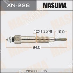 MASUMA Свеча накаливания masuma cp-02 /cd20  1/10/100