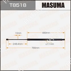 MASUMA Упор газовый багажника masuma, l=766mm 1/40