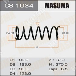 MASUMA Пружина подвески masuma rear markii/ jzx100, lx100