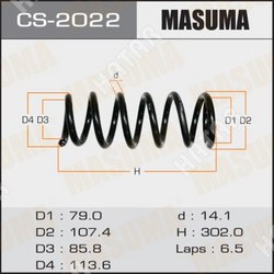 MASUMA Пружина подвески masuma rear wingroad/ whny11