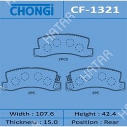 CHONGI Колодки дисковые chongi rear 1/20