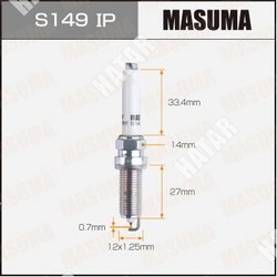 MASUMA Свеча зажигания masuma iridium+platinum silzkfr8d7g