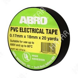 ABRO Изолента abro 18мм*18м, термостойкая чёрная 1/250