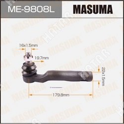 MASUMA Наконечник рулевой тяги masuma land cruiser/ uzj200 lh