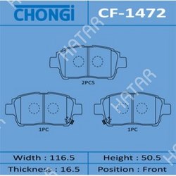 CHONGI Колодки дисковые chongi front 1/20