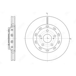 G-BRAKE Диск тормозной вентилируемый g-brake