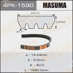 MASUMA Ремень ручейковый masuma