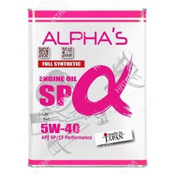 ALPHAS Масло моторное alphas 5w-40 sp/cf 4l
