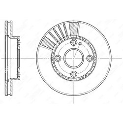 G-BRAKE Диск тормозной вентилируемый g-brake
