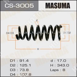 MASUMA Пружина подвески masuma front pajero/ v64w, v65w