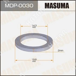 MASUMA Шайба прокладка для болта маслосливного masuma, hyundai 14.3x19.8x2 уп.50