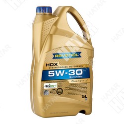 RAVENOL Масло моторное hdx 5w30 5л