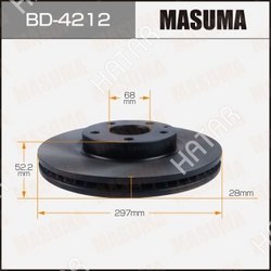 MASUMA Диск тормозной masuma, front mazda cx-5 17- уп.2