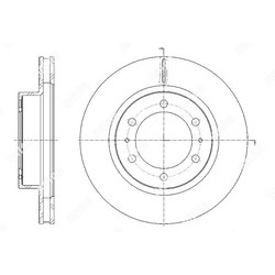 G-BRAKE Диск тормозной вентилируемый g-brake