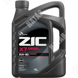 ZIC Zic x7 diesel 5w30 cf/sl acea a3/b3, a3/b4 4л синтетика 1/4