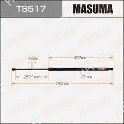 MASUMA Упор газовый багажника masuma, l=783mm 1/40